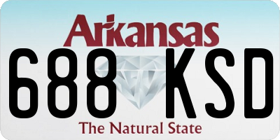 AR license plate 688KSD