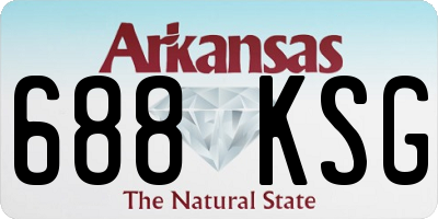 AR license plate 688KSG