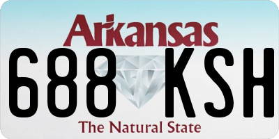 AR license plate 688KSH