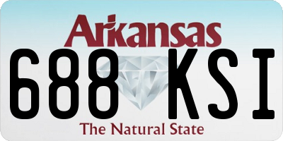 AR license plate 688KSI