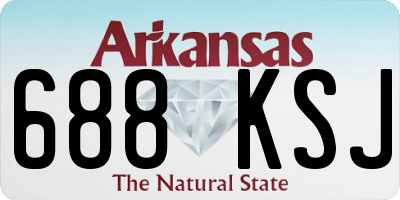 AR license plate 688KSJ