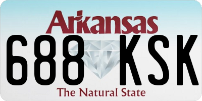 AR license plate 688KSK