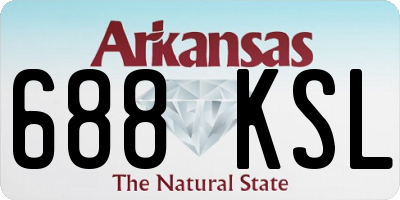 AR license plate 688KSL