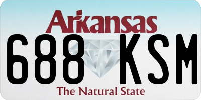 AR license plate 688KSM