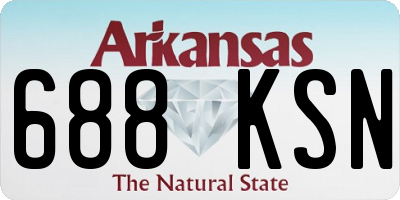 AR license plate 688KSN