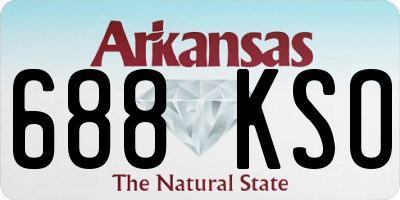 AR license plate 688KSO