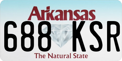 AR license plate 688KSR