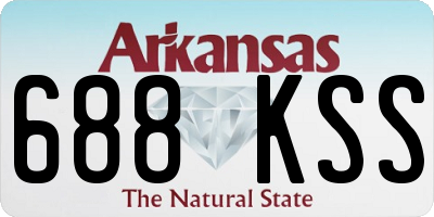 AR license plate 688KSS