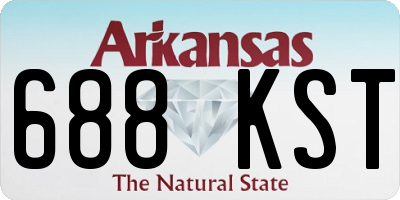 AR license plate 688KST