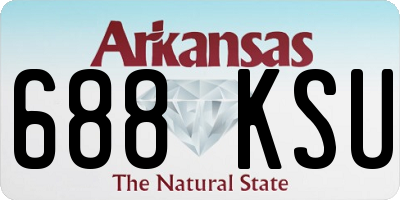 AR license plate 688KSU