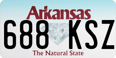 AR license plate 688KSZ
