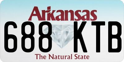 AR license plate 688KTB