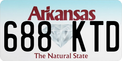 AR license plate 688KTD