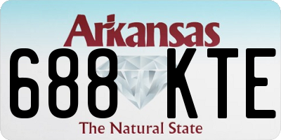 AR license plate 688KTE