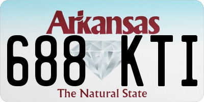 AR license plate 688KTI
