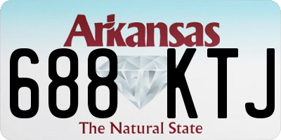 AR license plate 688KTJ