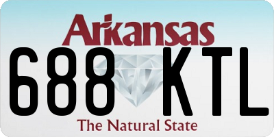 AR license plate 688KTL