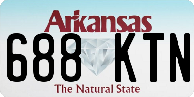 AR license plate 688KTN