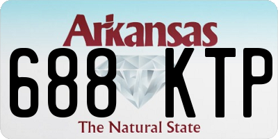 AR license plate 688KTP