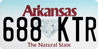 AR license plate 688KTR