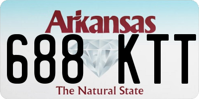 AR license plate 688KTT