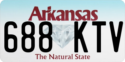 AR license plate 688KTV