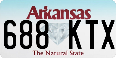 AR license plate 688KTX