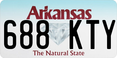 AR license plate 688KTY