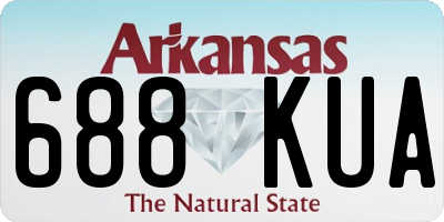 AR license plate 688KUA