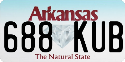 AR license plate 688KUB