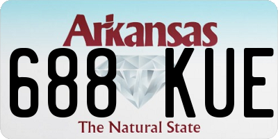AR license plate 688KUE