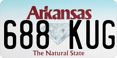 AR license plate 688KUG