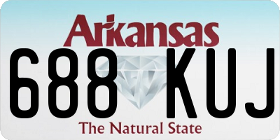 AR license plate 688KUJ