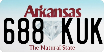 AR license plate 688KUK