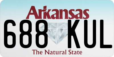 AR license plate 688KUL