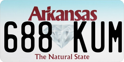 AR license plate 688KUM