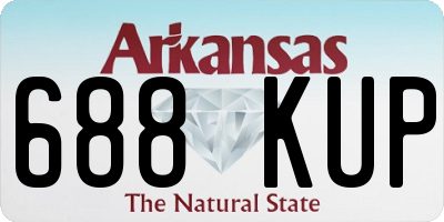 AR license plate 688KUP