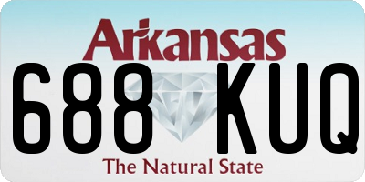 AR license plate 688KUQ