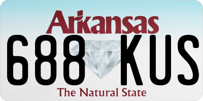 AR license plate 688KUS