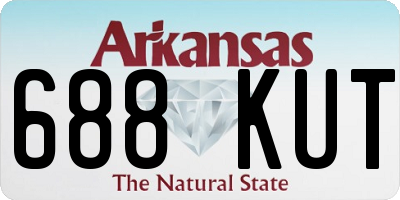 AR license plate 688KUT