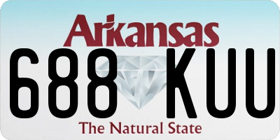 AR license plate 688KUU