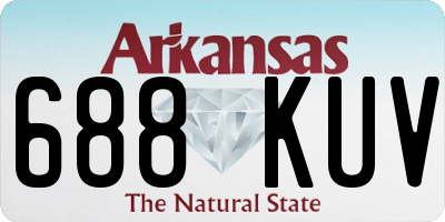 AR license plate 688KUV