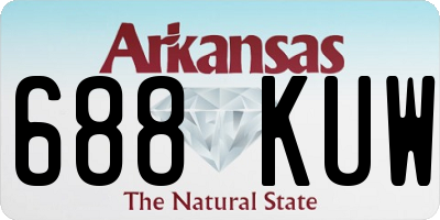 AR license plate 688KUW