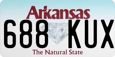 AR license plate 688KUX