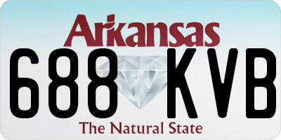 AR license plate 688KVB