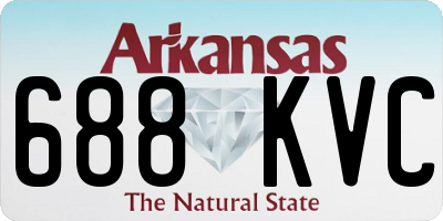 AR license plate 688KVC