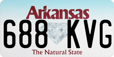 AR license plate 688KVG