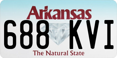 AR license plate 688KVI