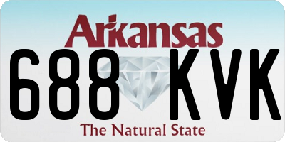 AR license plate 688KVK