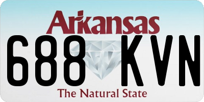 AR license plate 688KVN